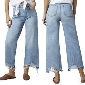 DL1961 Hepburn High Rise Wide Leg Jeans in Slate